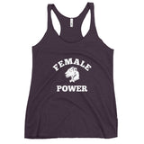 Playful Female Power Racerback Tank