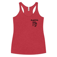 Playful Virgo Ladies Racerback Tank