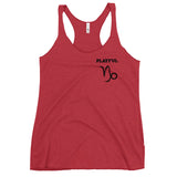 Playful Capricorn Ladies Racerback Tank