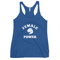Playful Female Power Racerback Tank
