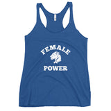 Playful Female Power Racerback Tank