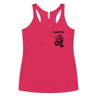 Playful Leo Ladies Racerback Tank