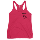Playful Capricorn Ladies Racerback Tank
