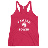 Playful Female Power Racerback Tank