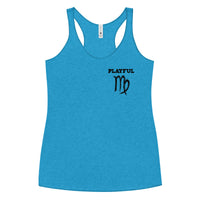 Playful Virgo Ladies Racerback Tank