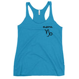 Playful Capricorn Ladies Racerback Tank