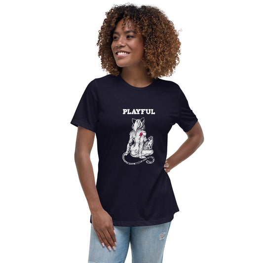 Playful & Frisky Ladies Relaxed T-Shirt