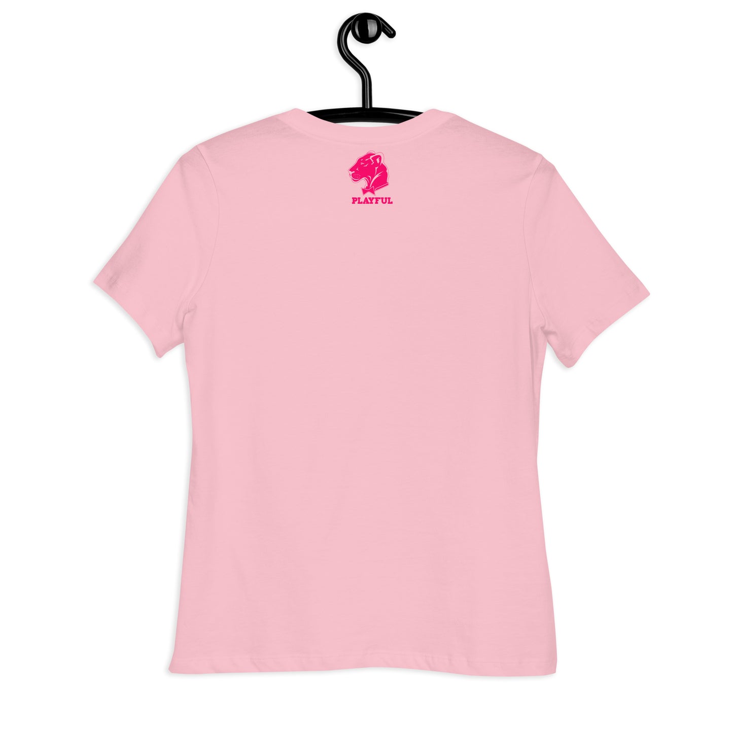 Playful Cougar (Pink) Ladies Relaxed T-Shirt