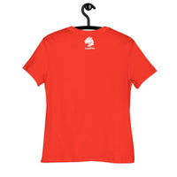 Playful Cougar (White) Ladies Relaxed T-Shirt