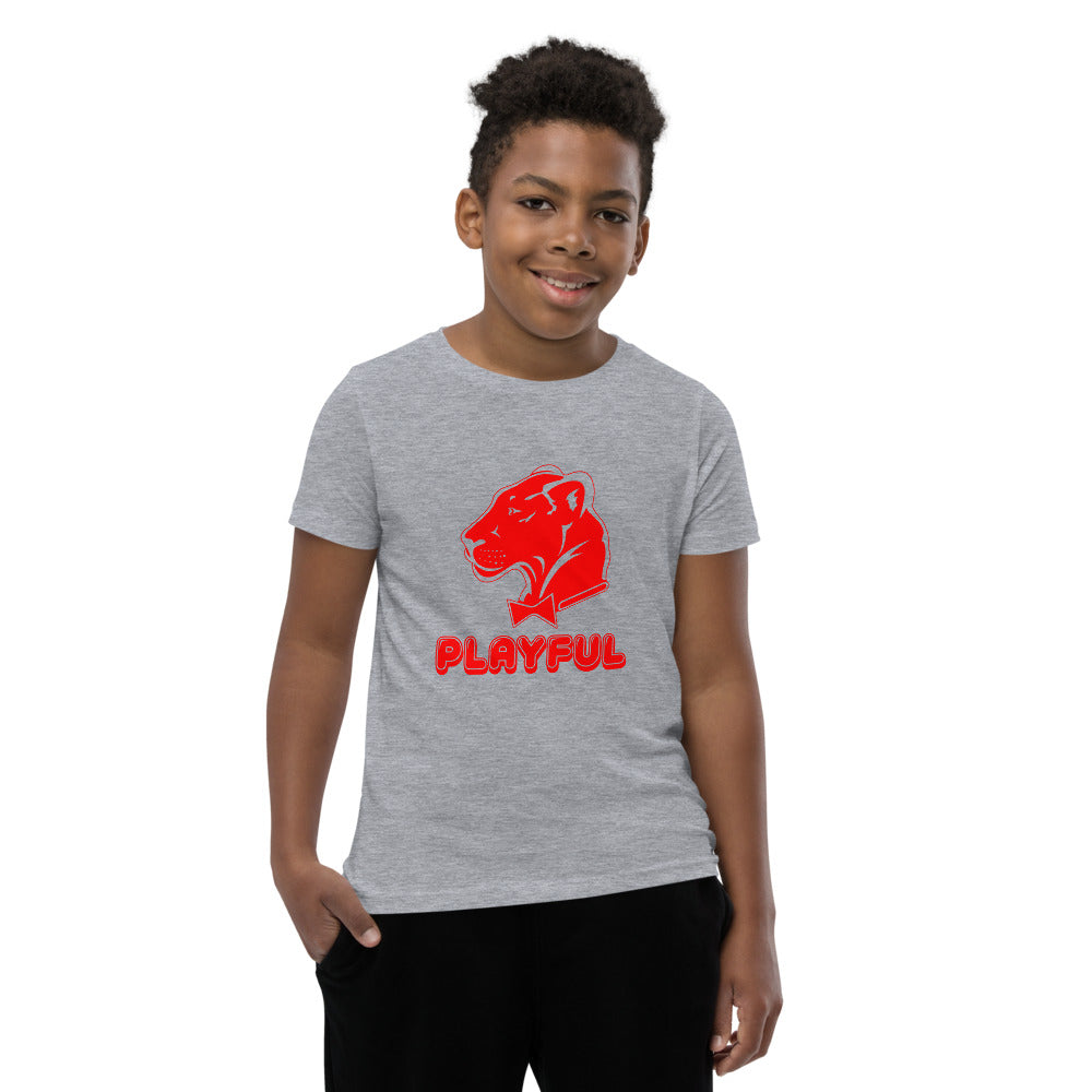 Playful Kids Bubble Red Logo Short Sleeve Tee