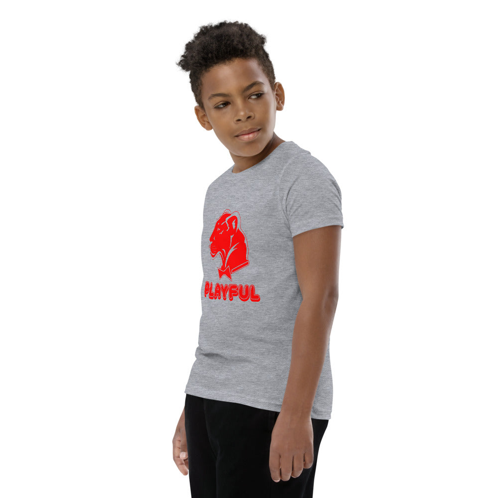 Playful Kids Bubble Red Logo Short Sleeve Tee