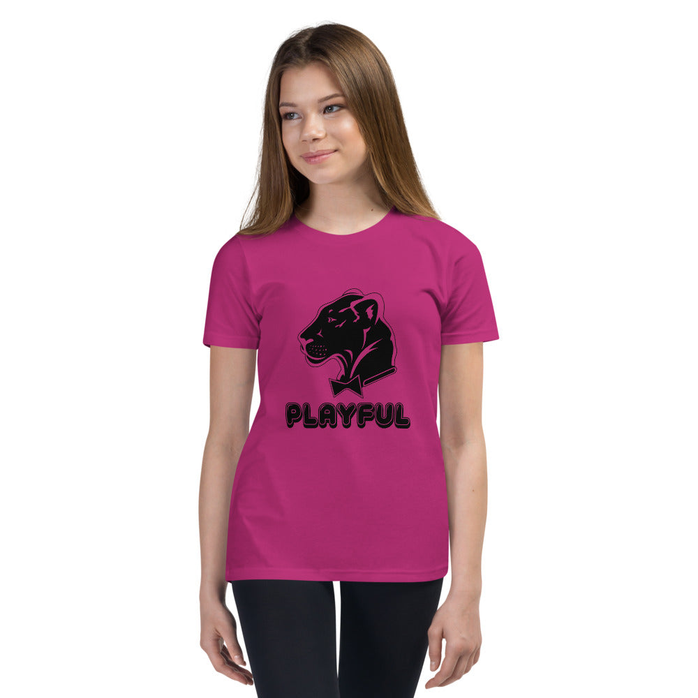 Playful Kids Black Logo Short Sleeve Tee