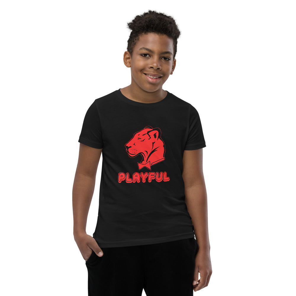 Playful Kids Bubble Red Logo Short Sleeve Tee