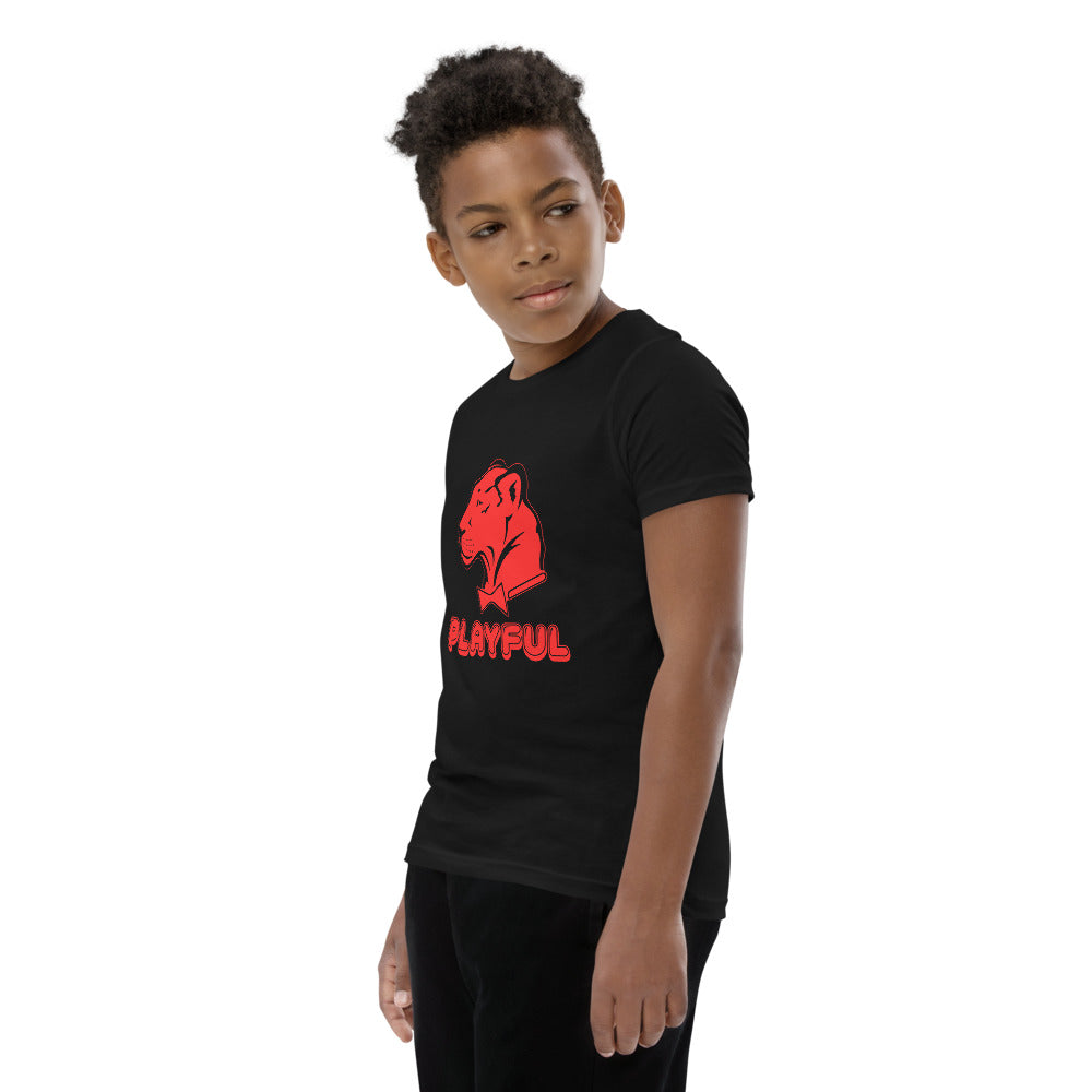Playful Kids Bubble Red Logo Short Sleeve Tee