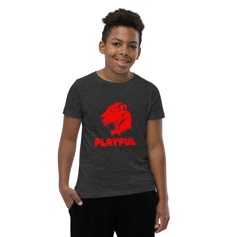Playful Kids Bubble Red Logo Short Sleeve Tee
