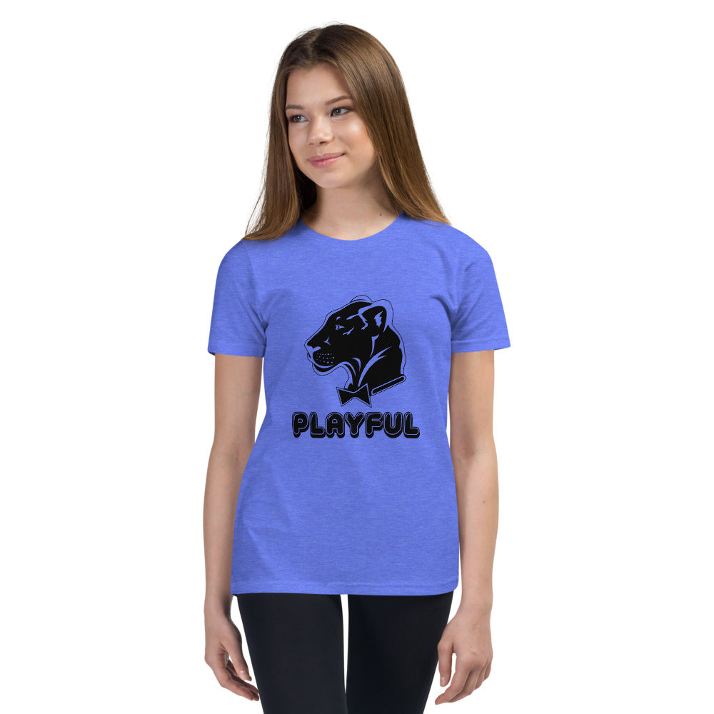 Playful Kids Black Logo Short Sleeve Tee
