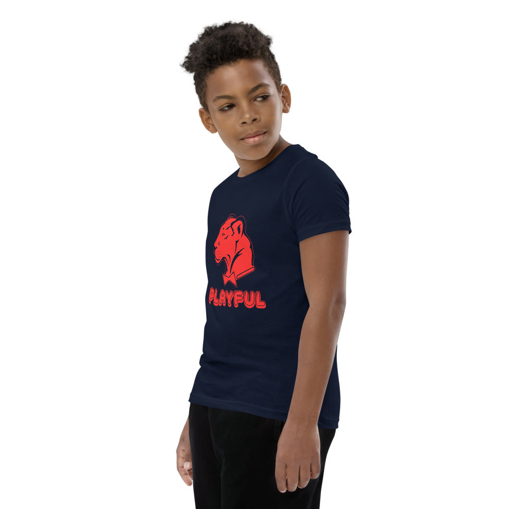 Playful Kids Bubble Red Logo Short Sleeve Tee