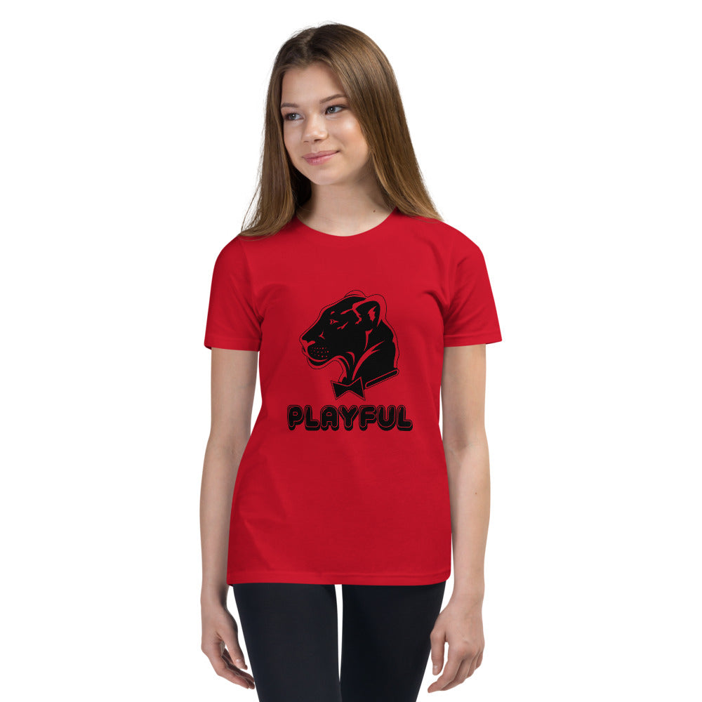 Playful Kids Black Logo Short Sleeve Tee