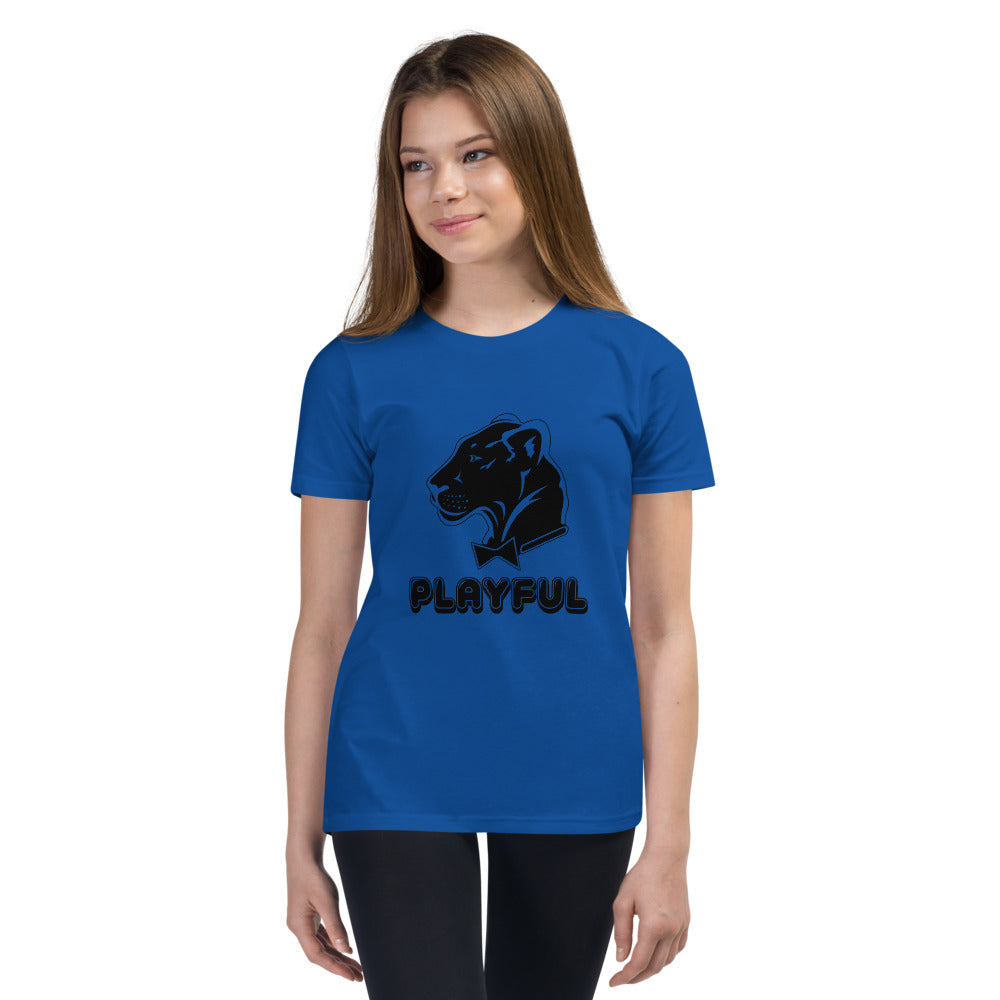 Playful Kids Black Logo Short Sleeve Tee