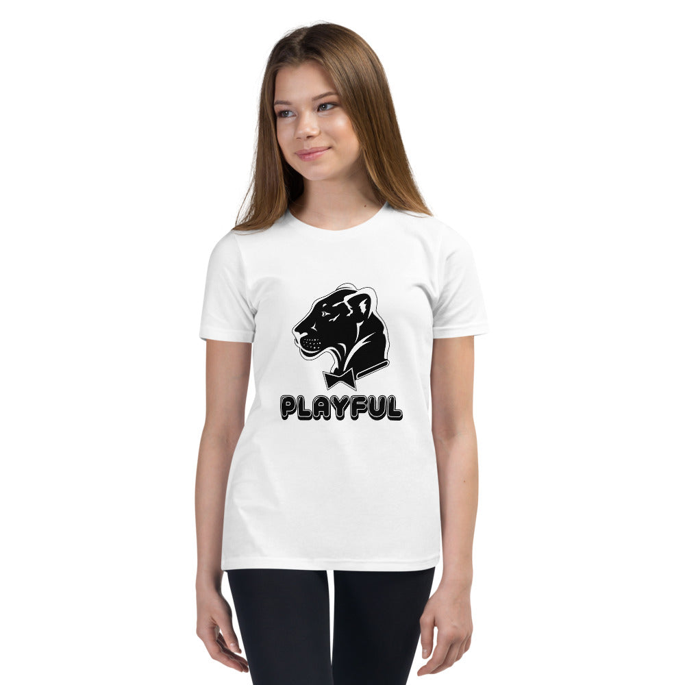 Playful Kids Black Logo Short Sleeve Tee